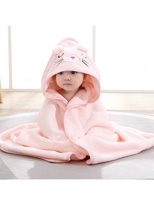 Cartoon Baby Bath Towel Elephant Style Swaddle Baby Newborn Blanket