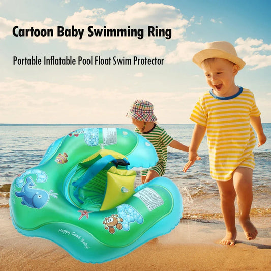 Swim Ring for Baby New Children'S Party Circle Cartoon Inflatable Swimming Ring Kids Swimming Pool Bathing Inflatable Lifebuoy