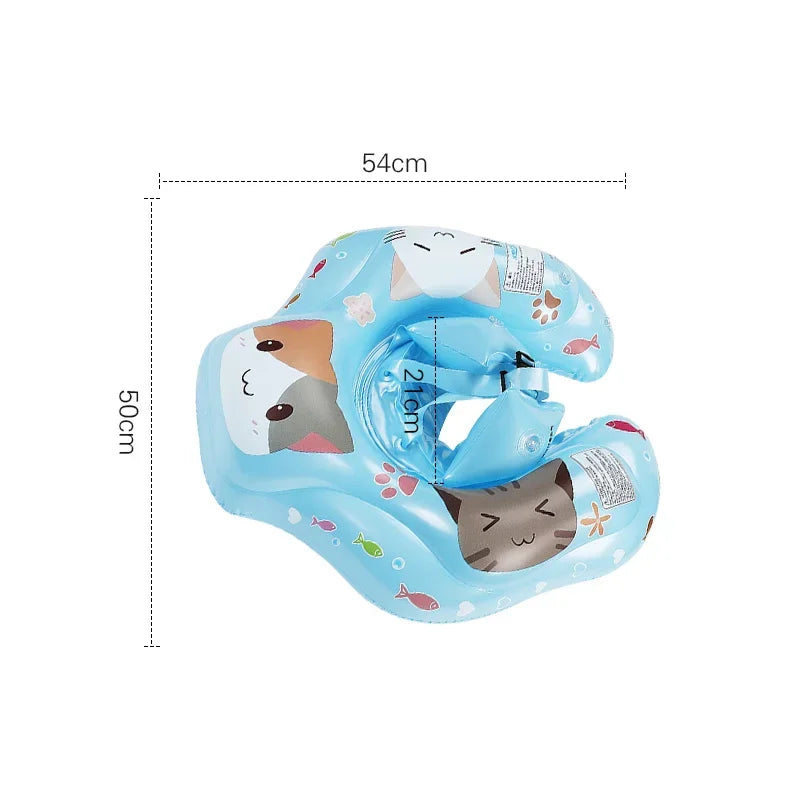 Swim Ring for Baby New Children'S Party Circle Cartoon Inflatable Swimming Ring Kids Swimming Pool Bathing Inflatable Lifebuoy