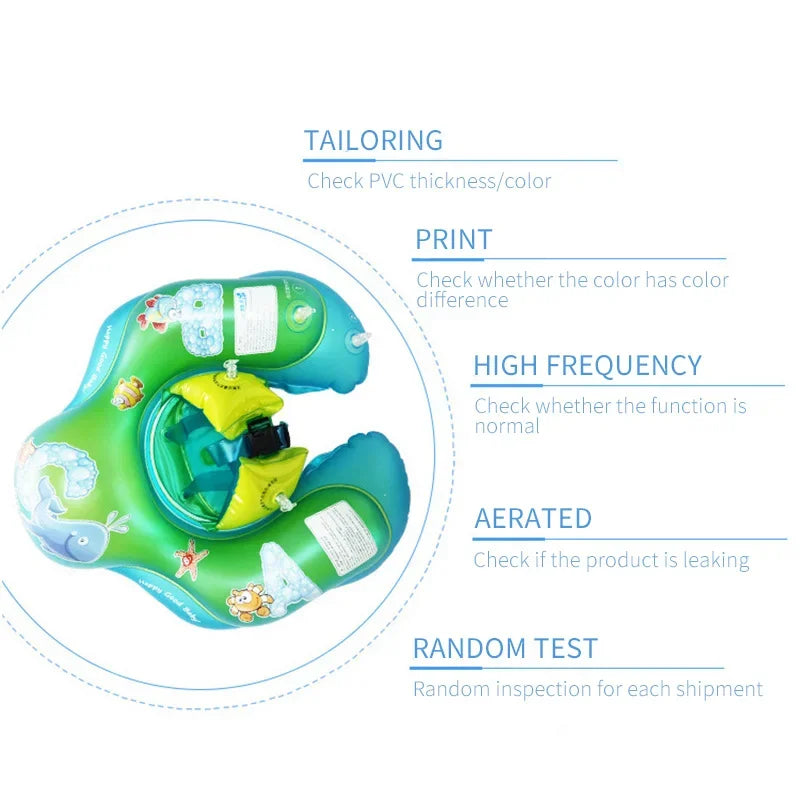 Swim Ring for Baby New Children'S Party Circle Cartoon Inflatable Swimming Ring Kids Swimming Pool Bathing Inflatable Lifebuoy
